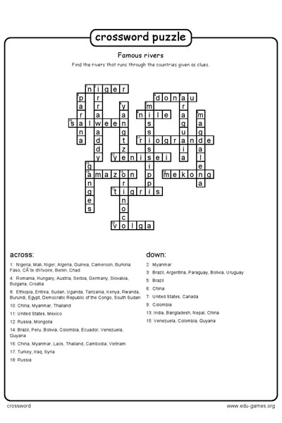 cross word puzzle maker teacherscorner